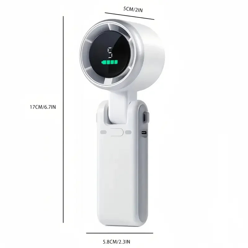 Best-Selling Mini Turbo Neck Fan - 180 Degree Adjustable, Handheld, Desktop & Foldable