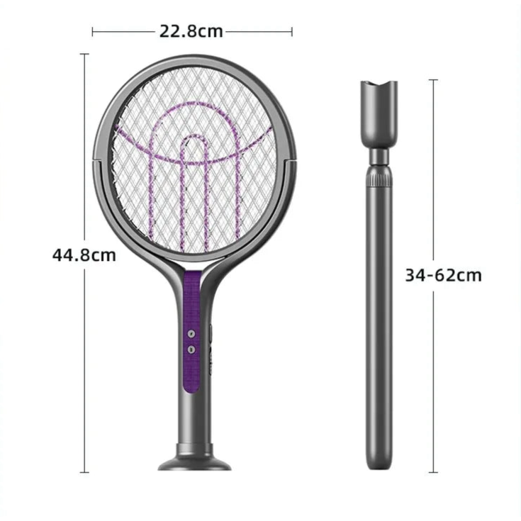 Mega Rotating 2-in-1 Bug Zapper & Swatter