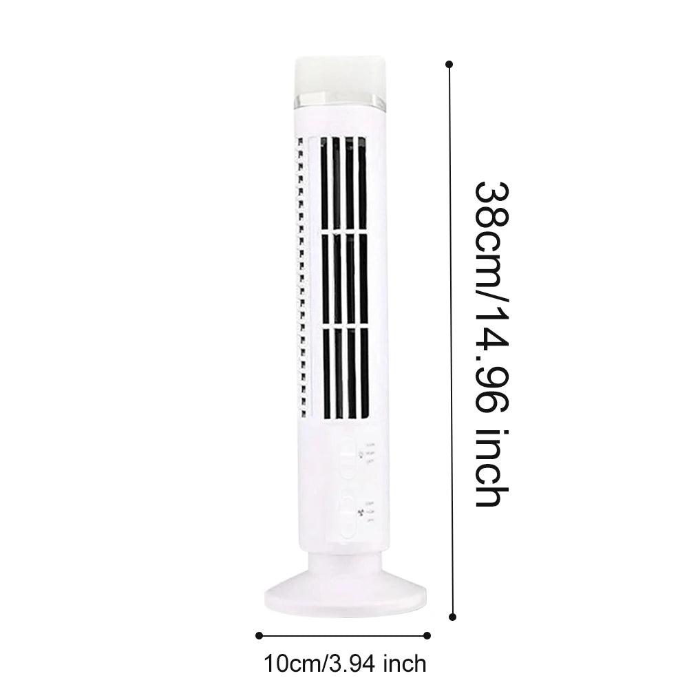 Streamline Portable Tower Fan – Wall Mountable, USB Powered