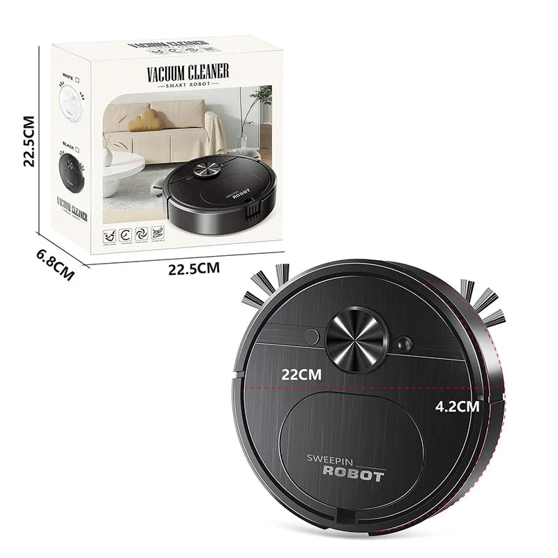 Intelligent Smart Robot Vacuum – 3-in-1 Sweeping & Mopping