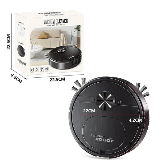 Intelligent Smart Robot Vacuum – 3-in-1 Sweeping & Mopping