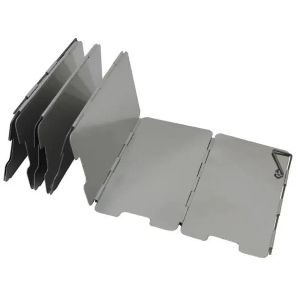 Heavy Duty Aluminium Stove Wind Shield - 9 Panels