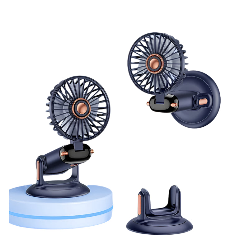 Essential Foldable Neck Fan – 5-Speed, USB, 3000mAh + Display
