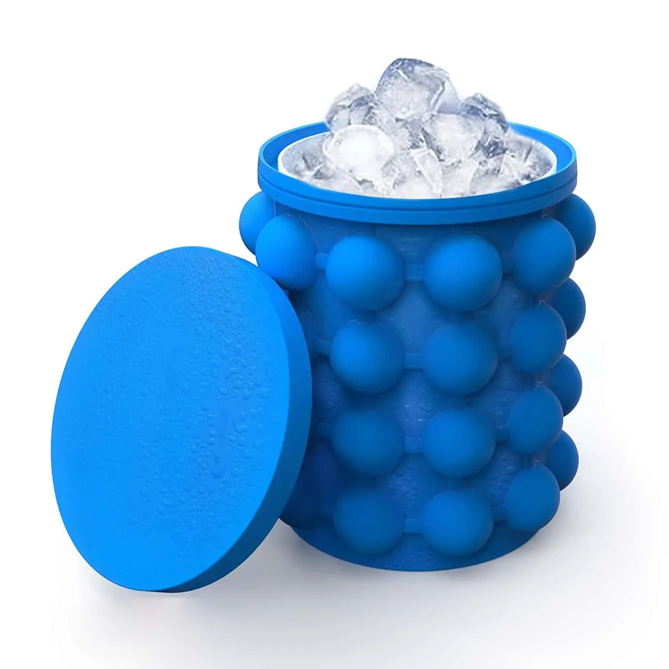 Quick Ice Cube Maker – Space-Saving Silicone Ice Bucket for Kitchen & Bar