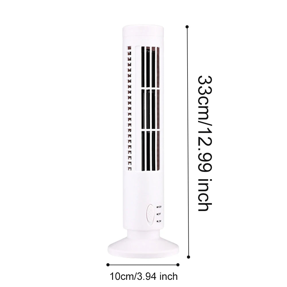 Streamline Portable Tower Fan – Wall Mountable, USB Powered