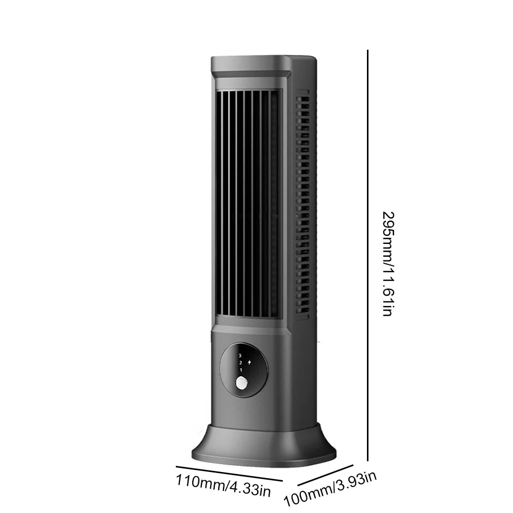 Streamline Portable Tower Fan – Wall Mountable, USB Powered