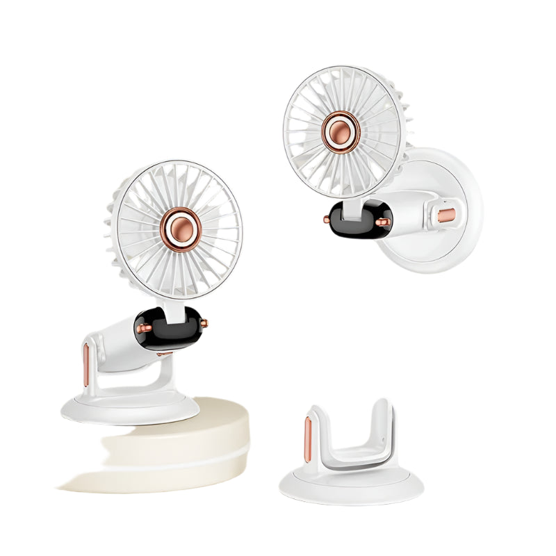 Essential Foldable Neck Fan – 5-Speed, USB, 3000mAh + Display