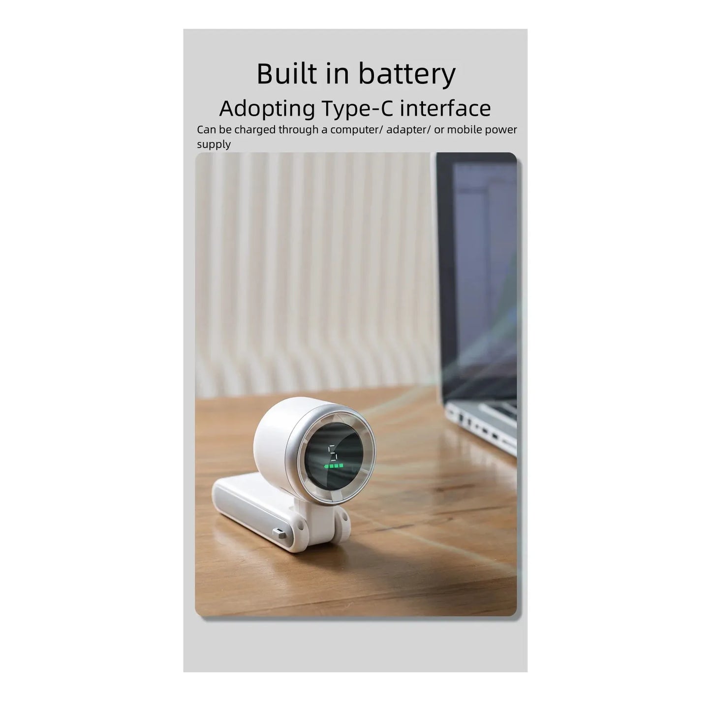Best-Selling Mini Turbo Neck Fan - 180 Degree Adjustable, Handheld, Desktop & Foldable