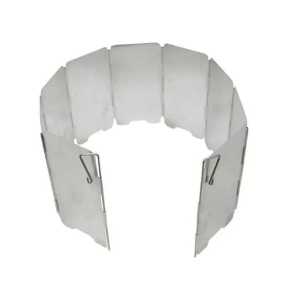 Heavy Duty Aluminium Stove Wind Shield - 9 Panels