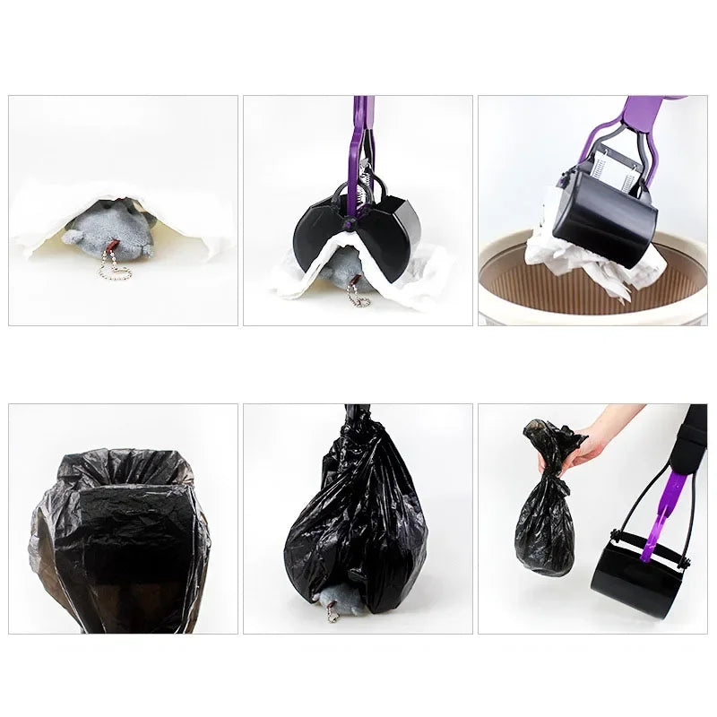 New Dog Poop Picker Extra Long Handle Large Collapsible Scooper Outdoor Dog Walking Cleaning Tool Feces Collector Pet Products