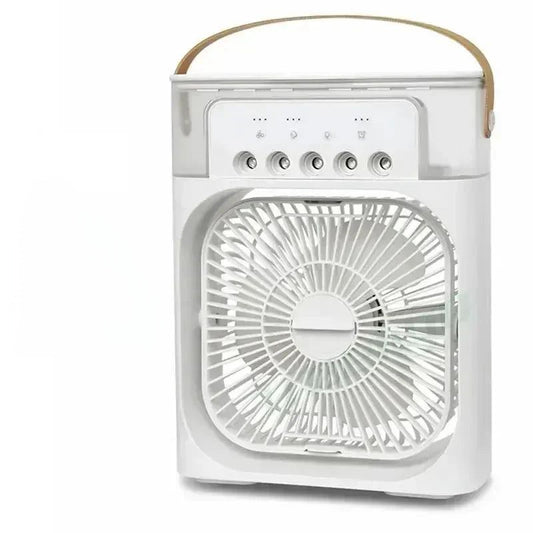 Ultimate Water Mist Fan - 3-in-1 USB Air Cooler with LED Night Light & Mini Humidifier